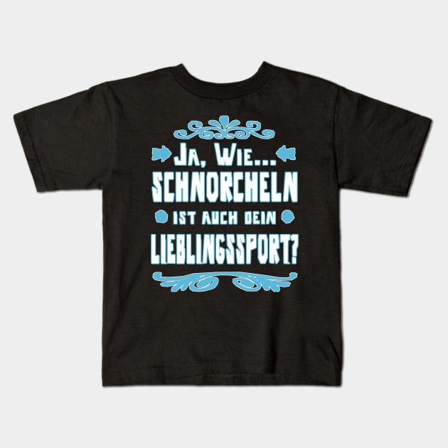 Schnorcheln Tauchen Korallen Mädchen Spruch Kids T-Shirt by FindYourFavouriteDesign